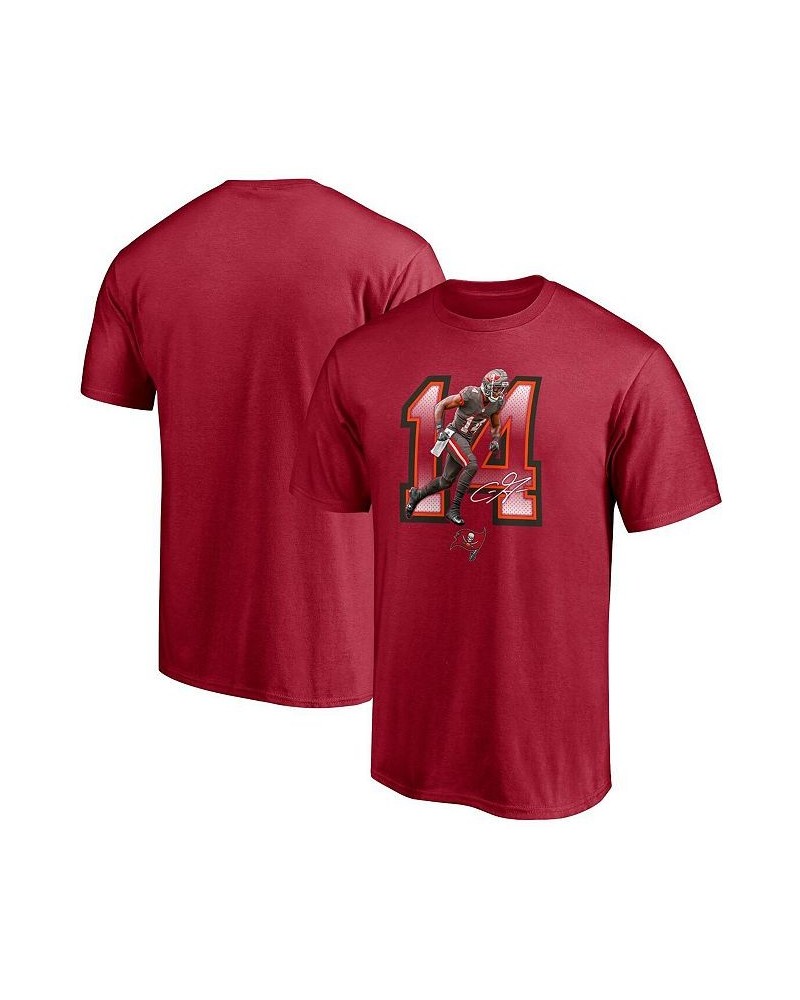 Men's Branded Chris Godwin Red Tampa Bay Buccaneers Powerhouse Player Graphic T-shirt $16.28 T-Shirts