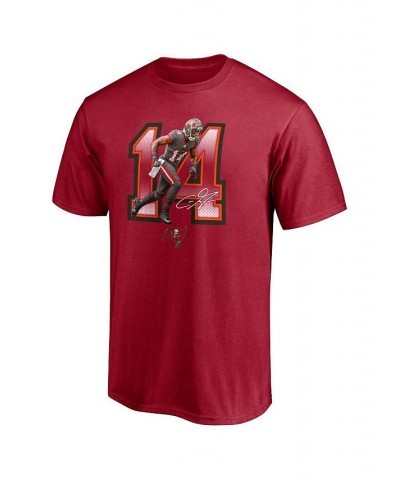 Men's Branded Chris Godwin Red Tampa Bay Buccaneers Powerhouse Player Graphic T-shirt $16.28 T-Shirts