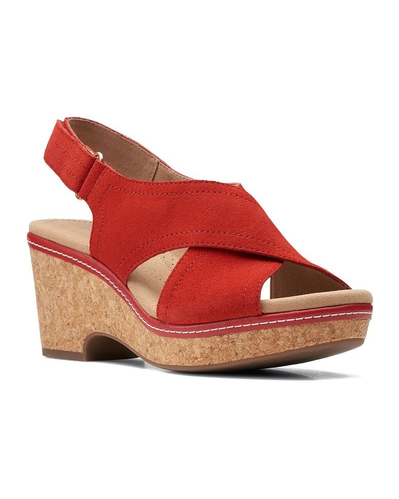 Women's Giselle Cove Sandals Red $41.42 Shoes