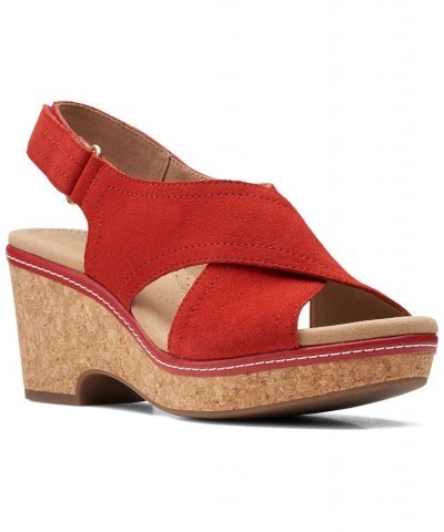 Women's Giselle Cove Sandals Red $41.42 Shoes