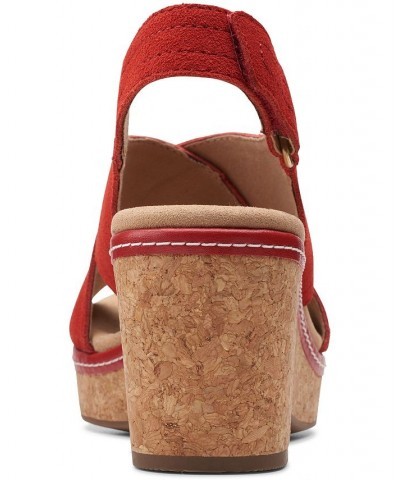 Women's Giselle Cove Sandals Red $41.42 Shoes