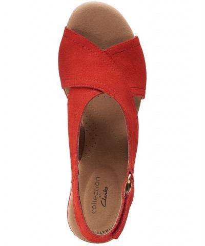 Women's Giselle Cove Sandals Red $41.42 Shoes