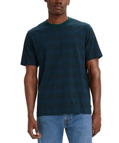 Men's Short-Sleeve Relaxed-Fit Crewneck T-Shirt Green $20.64 T-Shirts