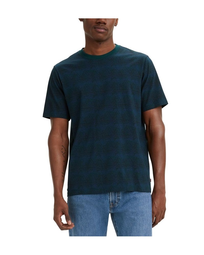 Men's Short-Sleeve Relaxed-Fit Crewneck T-Shirt Green $20.64 T-Shirts