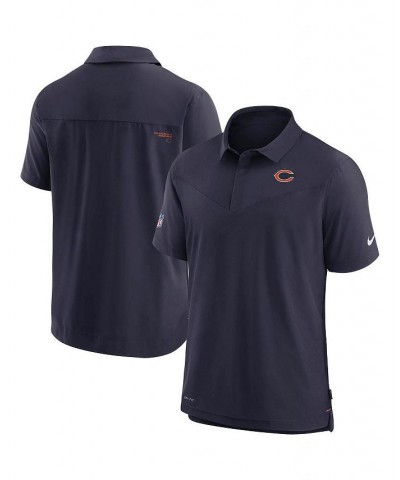 Men's Navy Chicago Bears Sideline UV Performance Polo Shirt $43.20 Polo Shirts