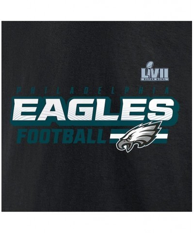 Men's Branded Black Philadelphia Eagles Super Bowl LVII Star Trail Pullover Hoodie $34.31 Sweatshirt