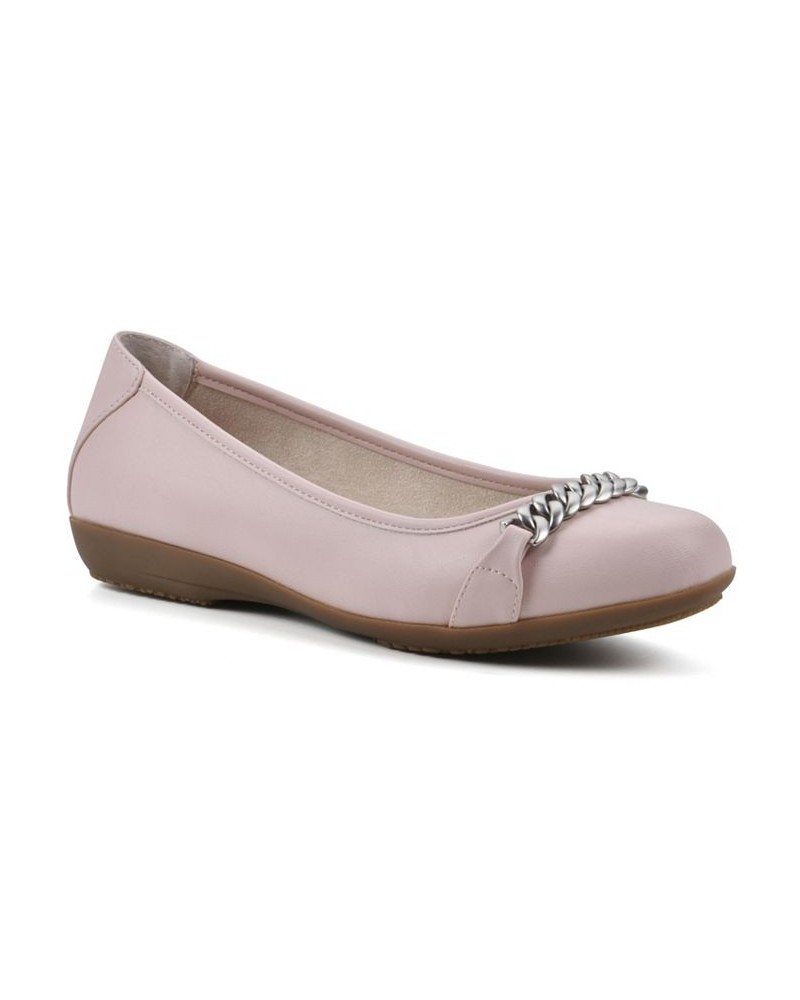 Women's Charmed Ballet Flats Pink $27.24 Shoes