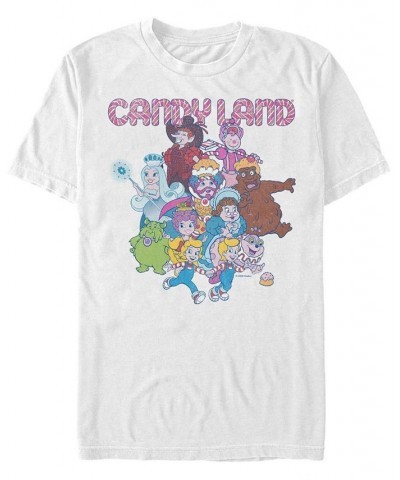 Men's Candy Land Candy Bunch Short Sleeve T-shirt White $14.70 T-Shirts