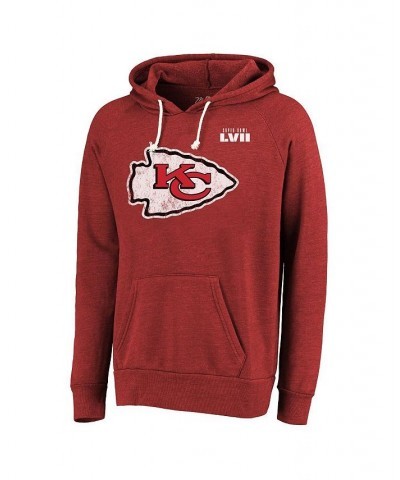 Men's Threads Patrick Mahomes Red Kansas City Chiefs Super Bowl LVII Name and Number Pullover Hoodie $54.99 Sweatshirt