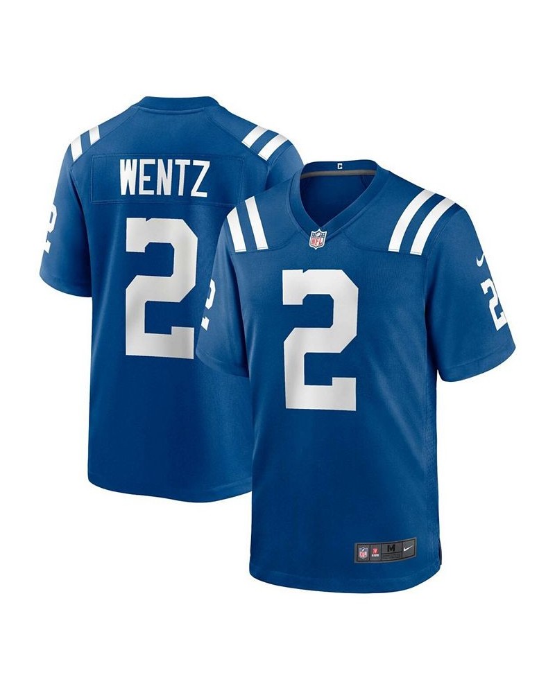 Men's Carson Wentz Royal Indianapolis Colts Game Jersey $49.40 Jersey