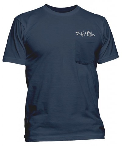 Men's Salt Life Simply Salty Graphic Short-Sleeve T-Shirt Blue $19.38 T-Shirts