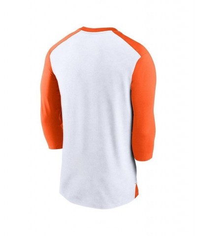 Men's White, Orange Cincinnati Bengals Rewind 3/4-Sleeve T-shirt $24.75 T-Shirts