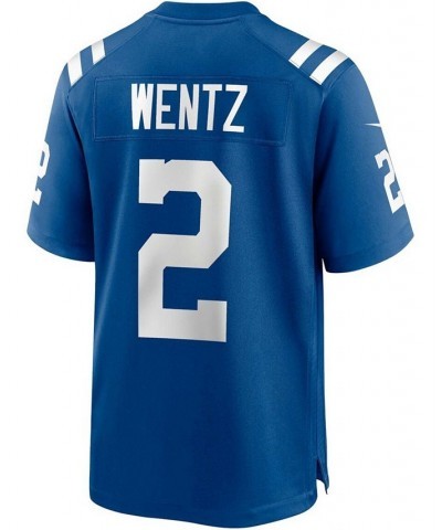 Men's Carson Wentz Royal Indianapolis Colts Game Jersey $49.40 Jersey