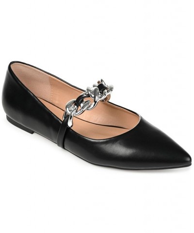 Women's Metinaa Chain Flat Black $44.10 Shoes