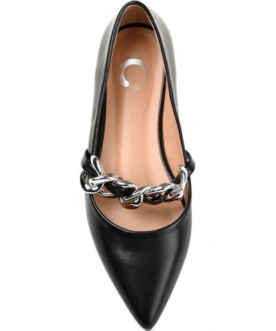 Women's Metinaa Chain Flat Black $44.10 Shoes