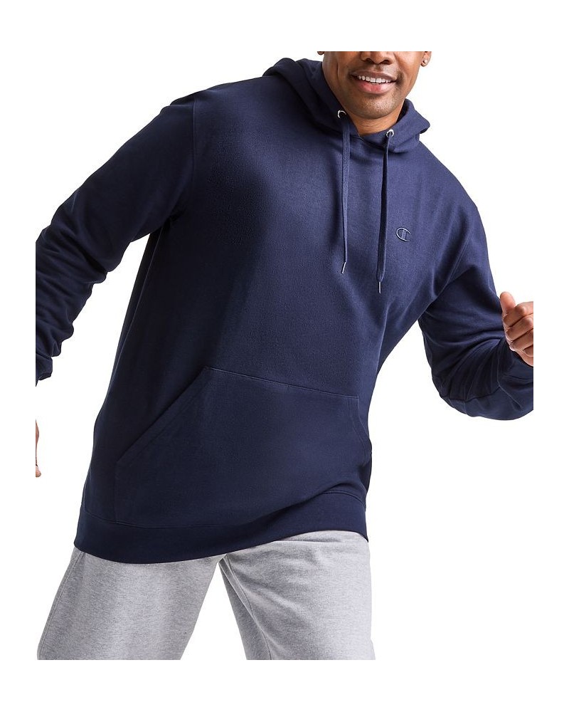 Men's Big & Tall Powerblend Solid Fleece Hoodie Navy $21.38 Sweatshirt