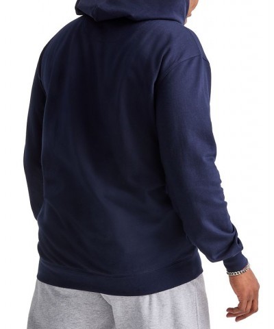 Men's Big & Tall Powerblend Solid Fleece Hoodie Navy $21.38 Sweatshirt