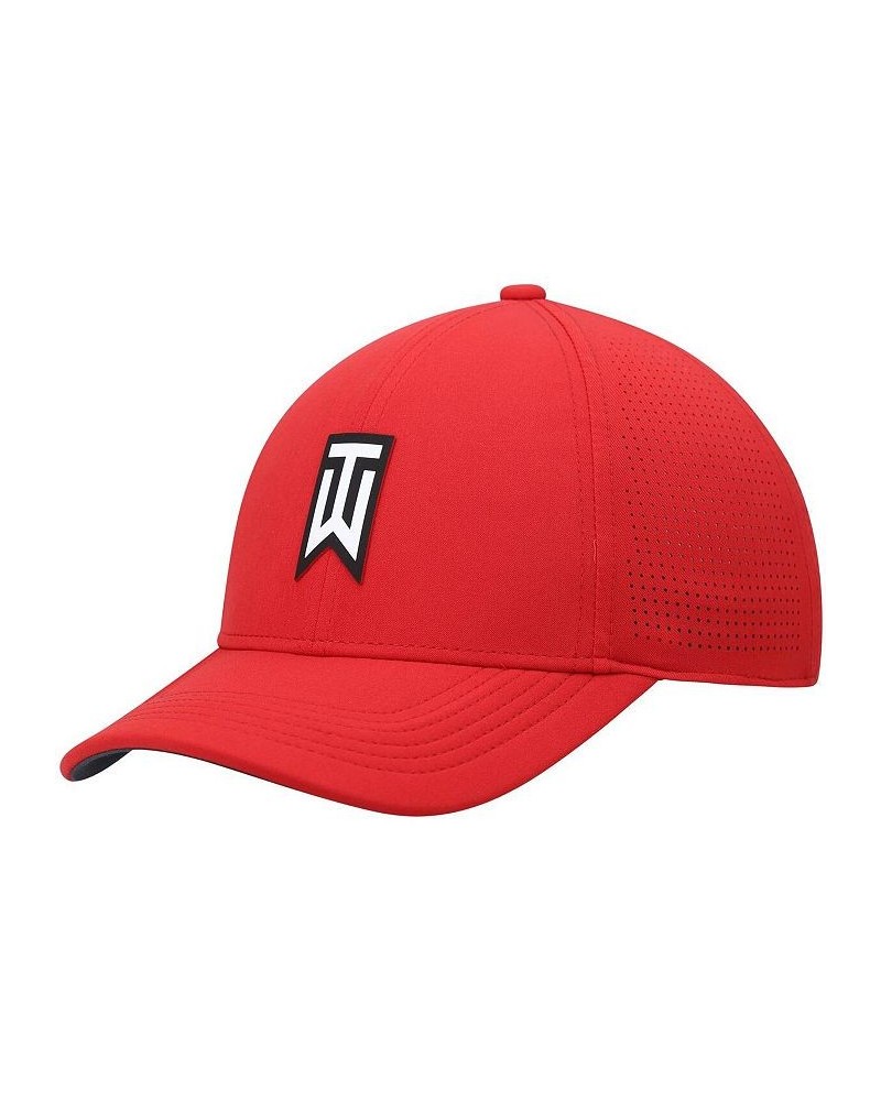 Men's Red Tiger Woods Legacy91 Performance Flex Hat $26.45 Hats