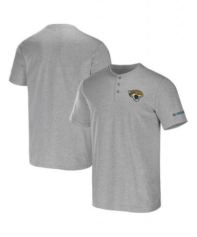 Men's NFL x Darius Rucker Collection by Heather Gray Jacksonville Jaguars Henley T-shirt $19.80 T-Shirts