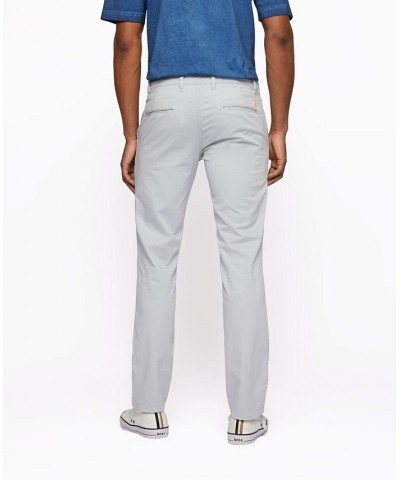 BOSS Men's Slim-Fit Trousers Gray $44.52 Pants