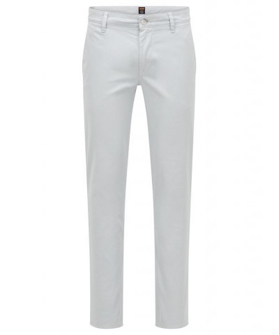 BOSS Men's Slim-Fit Trousers Gray $44.52 Pants