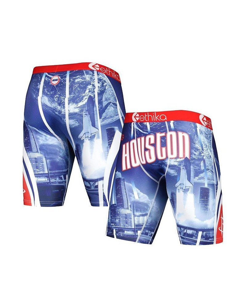 Men's Blue Houston Rockets City Edition Boxer Briefs $19.59 Underwear