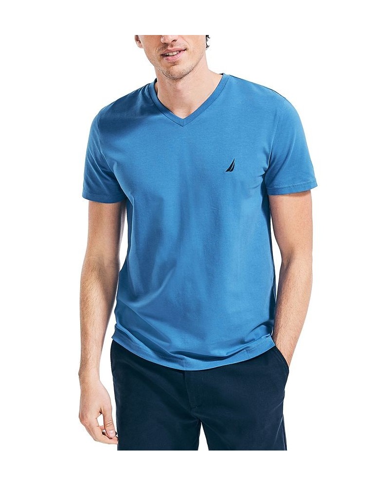 Men's J-Class Logo Classic-Fit Cotton V-Neck T-Shirt Delft $18.21 T-Shirts