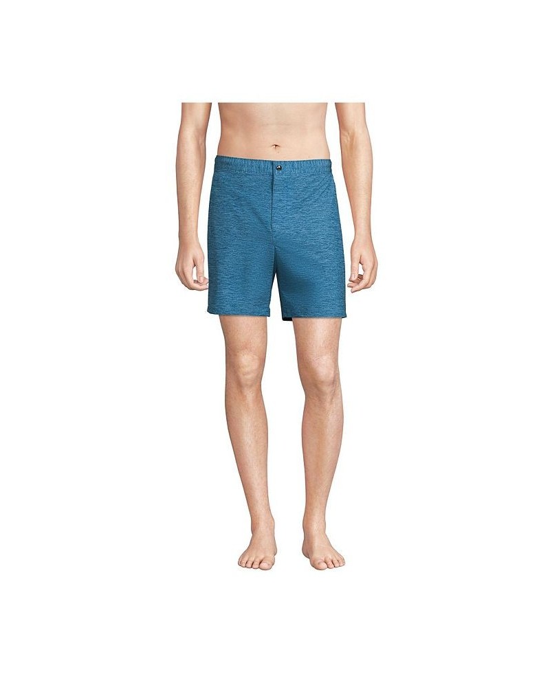 Men's Big Lined 7" Hybrid Swim Shorts Blue $33.58 Swimsuits