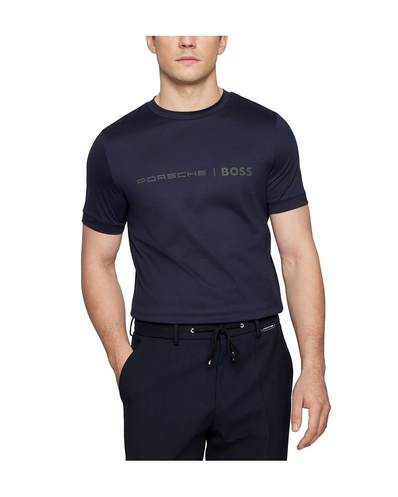 BOSS Men's Slim-Fit T-Shirt Blue $61.44 T-Shirts