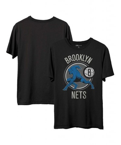 Men's Black Brooklyn Nets NBA x Marvel T-shirt $22.50 T-Shirts