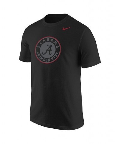 Men's Black Alabama Crimson Tide Logo Color Pop T-shirt $20.25 T-Shirts