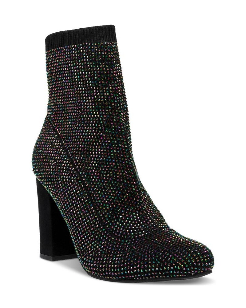 Baybe Bling Sock Booties Black $23.36 Shoes