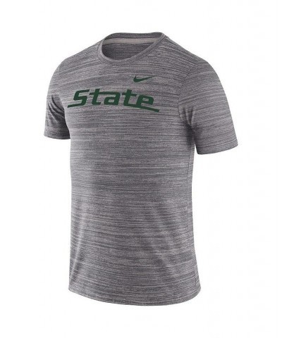 Men's Charcoal Michigan State Spartans Big and Tall Velocity Space Dye Performance T-shirt $32.44 T-Shirts