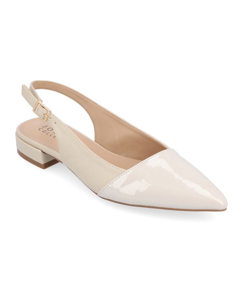 Women's Bertie Two-Tone Flat Tan/Beige $39.90 Shoes