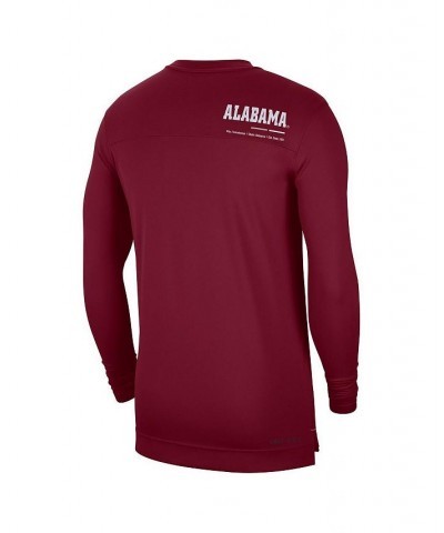 Men's Crimson Alabama Crimson Tide 2022 Coach Performance Long Sleeve V-Neck T-shirt $35.74 T-Shirts