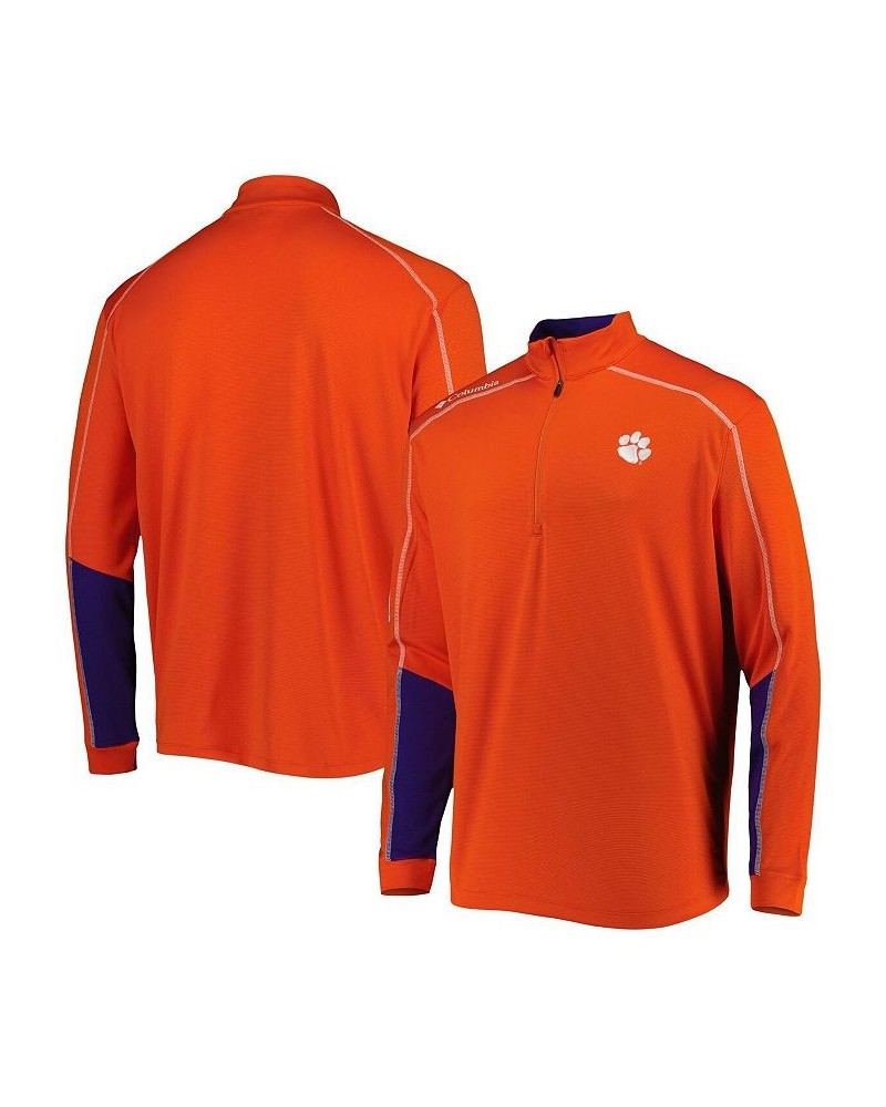 Men's Orange Clemson Tigers Shotgun 2.0 Omni-Wick Quarter-Zip Jacket $44.00 Jackets