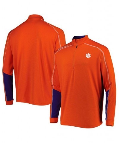 Men's Orange Clemson Tigers Shotgun 2.0 Omni-Wick Quarter-Zip Jacket $44.00 Jackets