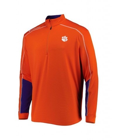 Men's Orange Clemson Tigers Shotgun 2.0 Omni-Wick Quarter-Zip Jacket $44.00 Jackets