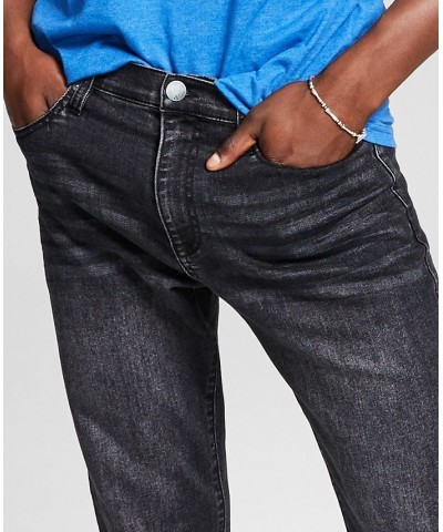 Men's Straight-Fit Stretch Jeans Gray $17.84 Jeans