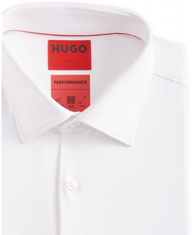 by Hugo Boss Men's Slim Fit Stretch White Dress Shirt White $64.86 Dress Shirts